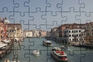 navigazione sul Canal Grande a Venezia jigsaw puzzle