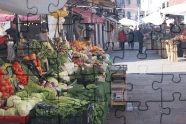 fruits and vegetables market in venice jigsaw puzzle