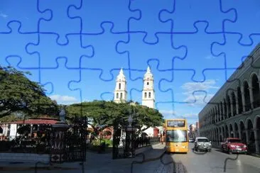 Centro de Ciudad Campeche. jigsaw puzzle