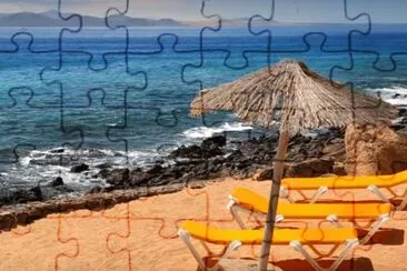 Canary Island - Lazarot Beach jigsaw puzzle