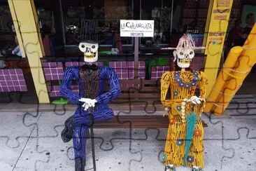 CatrÃ­n y catrina en CancÃºn.