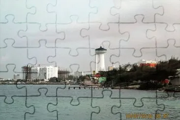 Faro en Puerto JuÃ¡rez CancÃºn. jigsaw puzzle