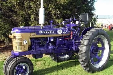 Purple McCormick Farmall Tractor