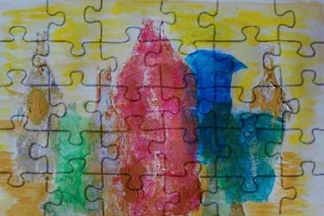 coloured bottles jigsaw puzzle