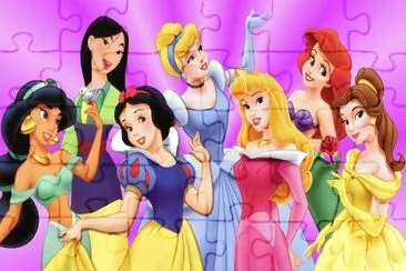 פאזל של Princesas Disney to