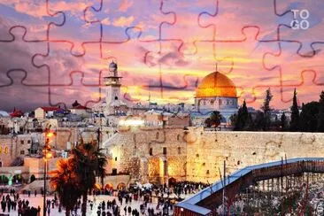 sunset sur Jerusalem