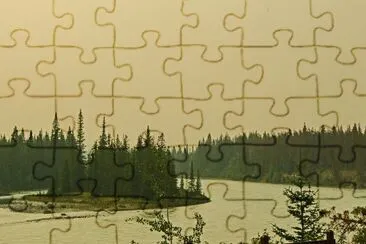 the Athabasca River Canada jigsaw puzzle