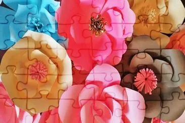 flores de papel jigsaw puzzle