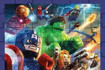 Superheroes lego jigsaw puzzle