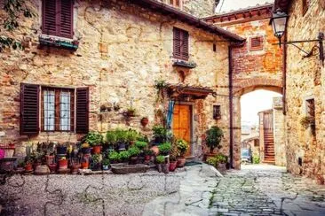 Montefioralle-Toscana