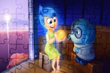 Inside out jigsaw puzzle