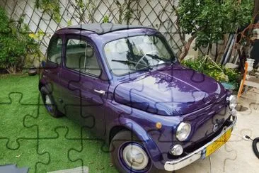 FIAT 500 melanzana jigsaw puzzle