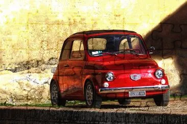 FIAT 500 romana jigsaw puzzle