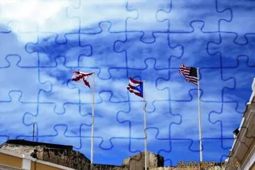 Banderas en San Juan, Puerto Rico. jigsaw puzzle