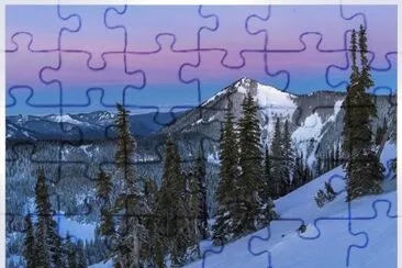 Paisaje en la nieve jigsaw puzzle