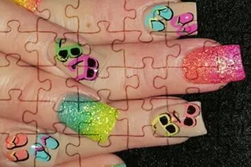 diseÃ±o de uÃ±as pintadas jigsaw puzzle