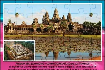 פאזל של ANGKOR WAT (CAMBOYA) â€“ COMPLEJO RELIGIOSO DE LOS TEMPLOS