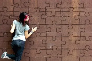 wall on jigsaw puzzle