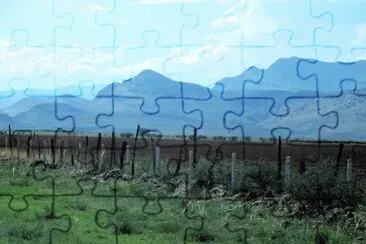 Paisaje rural en Chihuahua. jigsaw puzzle