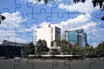 Fuente de la Diana Cazadora, Ciudad de MÃ©xico. jigsaw puzzle