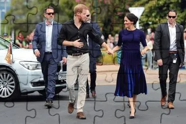 פאזל של Meghan y Harry