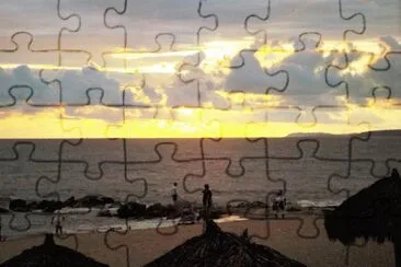 Ocaso en Puerto Vallarta, Jalisco. jigsaw puzzle