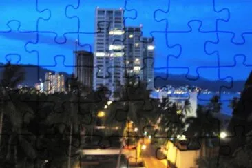 Anochecer en Puerto Vallarta, Jalisco. jigsaw puzzle