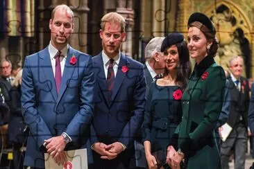 William, Harry, Meghan y Kate