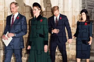 William, Harry, Meghan y Kate jigsaw puzzle