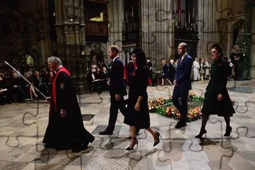 William, Harry, Meghan y Kate