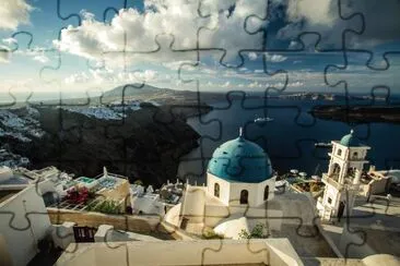 GrÃ¨ce Santorin le soir jigsaw puzzle