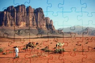 Jordanie Wadi Rom jigsaw puzzle