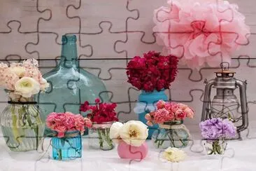 jarrones con flores jigsaw puzzle