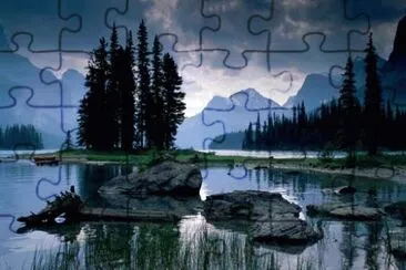 Canada lac de montagne jigsaw puzzle