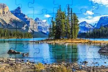 Canada montagne et lac jigsaw puzzle