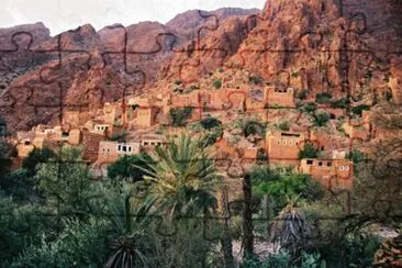 Maroc village ocre jigsaw puzzle