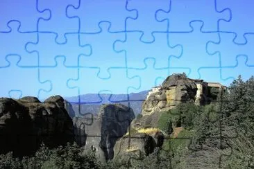 Monasterio en Meteora, Grecia. jigsaw puzzle