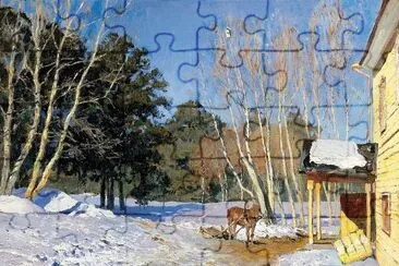 Levitan paysage d 'hiver jigsaw puzzle