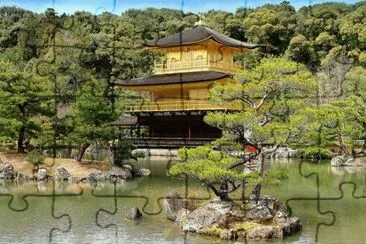 Japon Kyoto Pavillon d 'or jigsaw puzzle