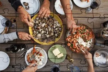 פאזל של Seafood Feast