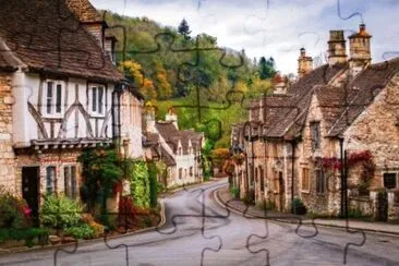 פאזל של Castle Combe-Inglaterra