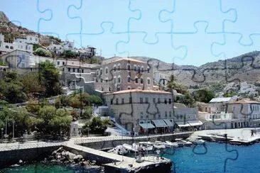 Isla griega en el  Mar Egeo. jigsaw puzzle