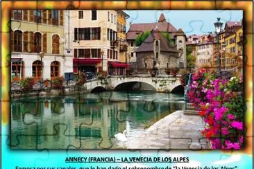 ANNECY (FRANCIA) â€“ LA VENECIA DE LOS ALPES jigsaw puzzle