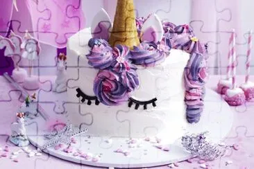 unicorn cake jigsaw puzzle