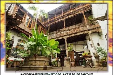 LA OROTAVA (TENERIFE) â€“ PATIO DE LA CASA DE LOS BALCONES