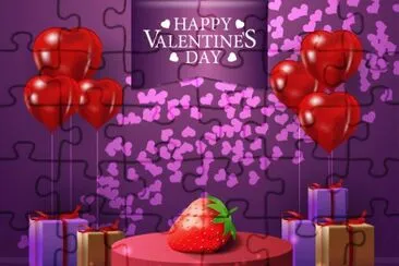 Purple Valentine 's Greeting