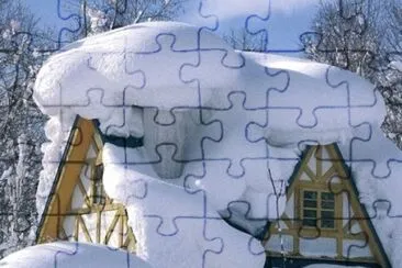 פאזל של Snow Covered House-Brrrrrrr