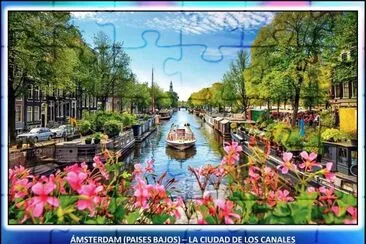 ÃMSTERDAM (PAISES BAJOS) â€“ LA CIUDAD DE LOS CANALES jigsaw puzzle