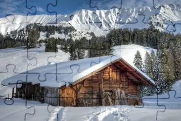 Choza alpes jigsaw puzzle