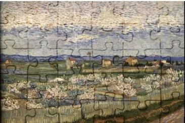 Van Gogh arbres en fleurs jigsaw puzzle